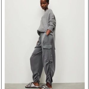 All Saints Silky Oversized Cargo Trousers